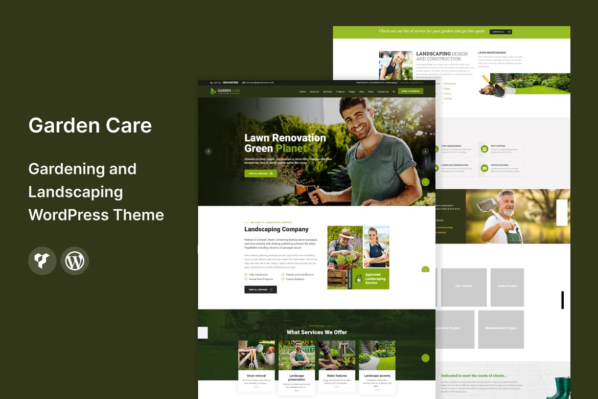 Tema WordPress Garden Care untuk Perawatan Taman dan Lanskap