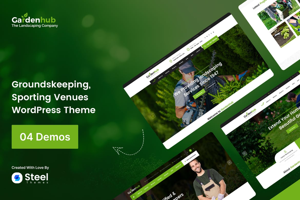 Garden HUB - Tema WordPress Terbaik untuk Layanan Taman dan Lanskap