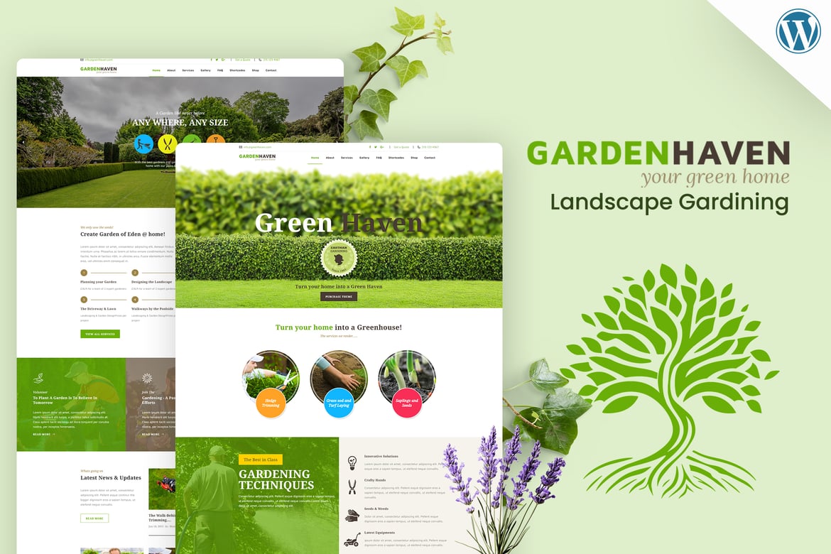 Tema WordPress Taman - Solusi Landscape Gardening yang Elegan