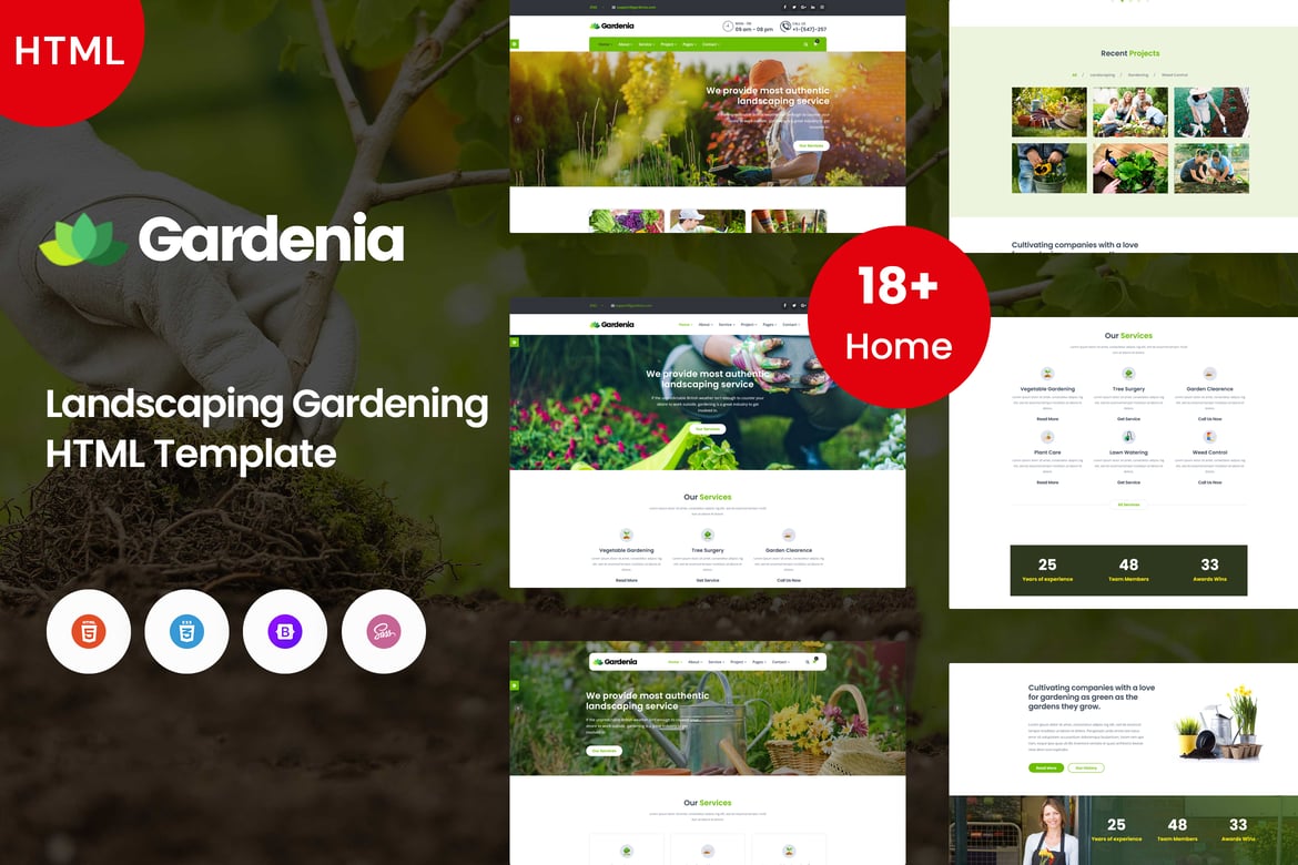 Template Web Gardenia - Solusi Desain Lanskap yang Menawan