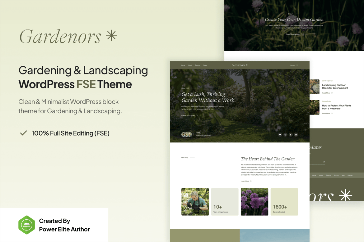Gardenors – Tema WordPress untuk Taman dan Lanskap yang Menawan