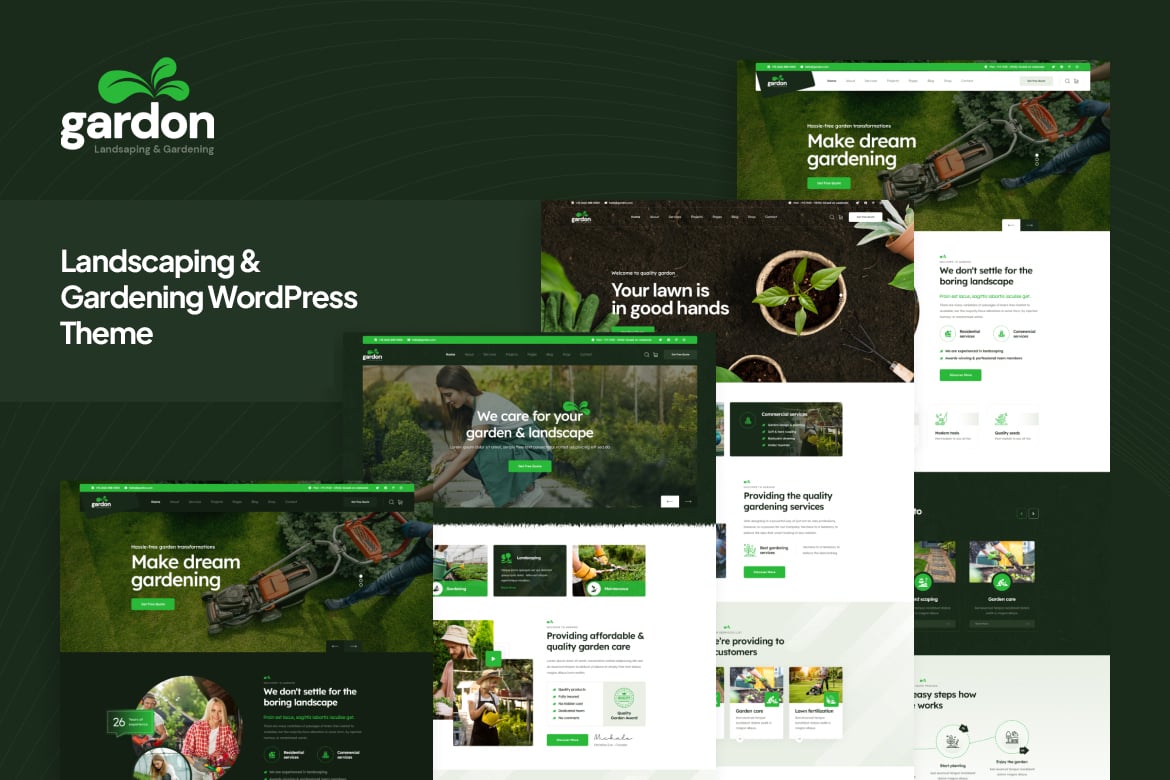 Gardon - Tema WordPress untuk Lanskap dan Berkebun yang Modern dan Serbaguna