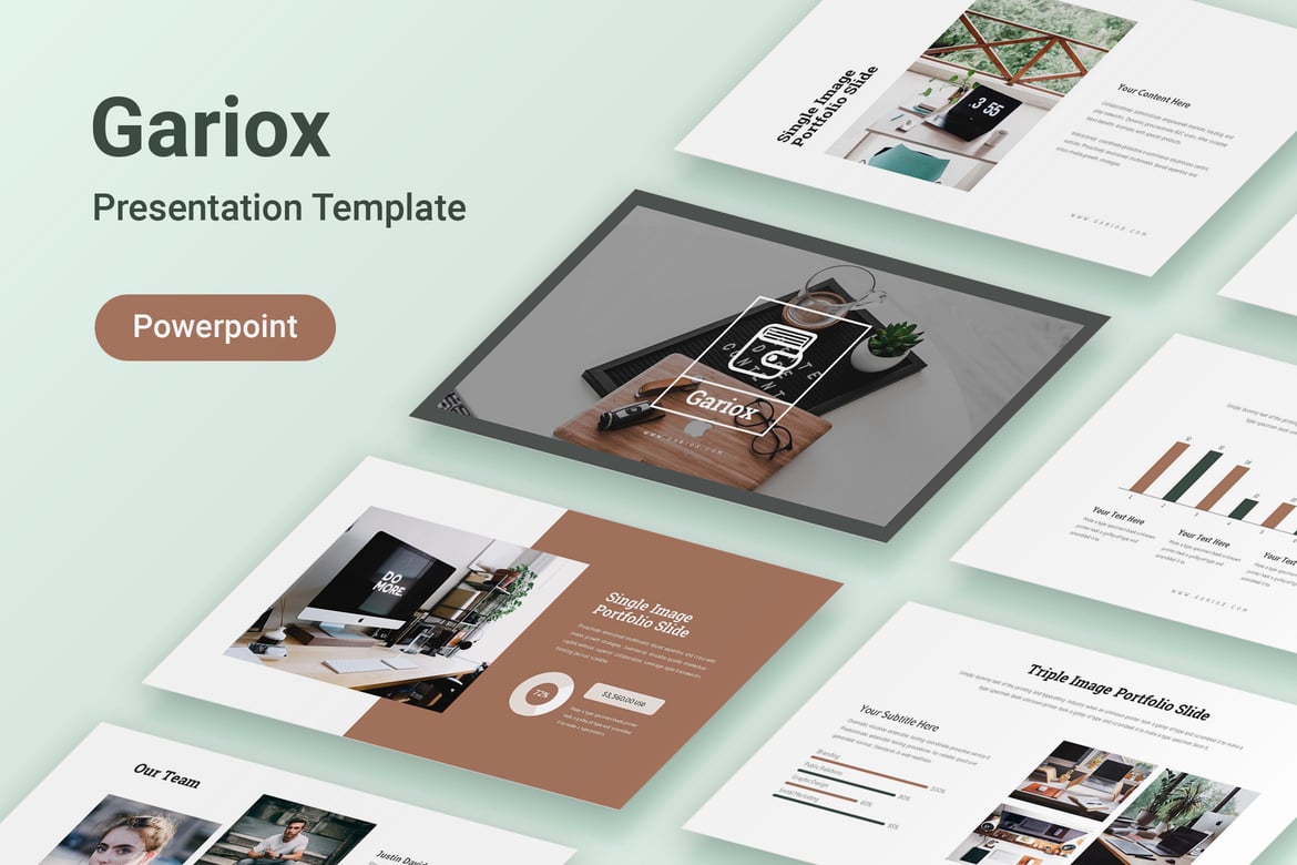 Template Presentasi Powerpoint Gariox yang Profesional dan Menarik