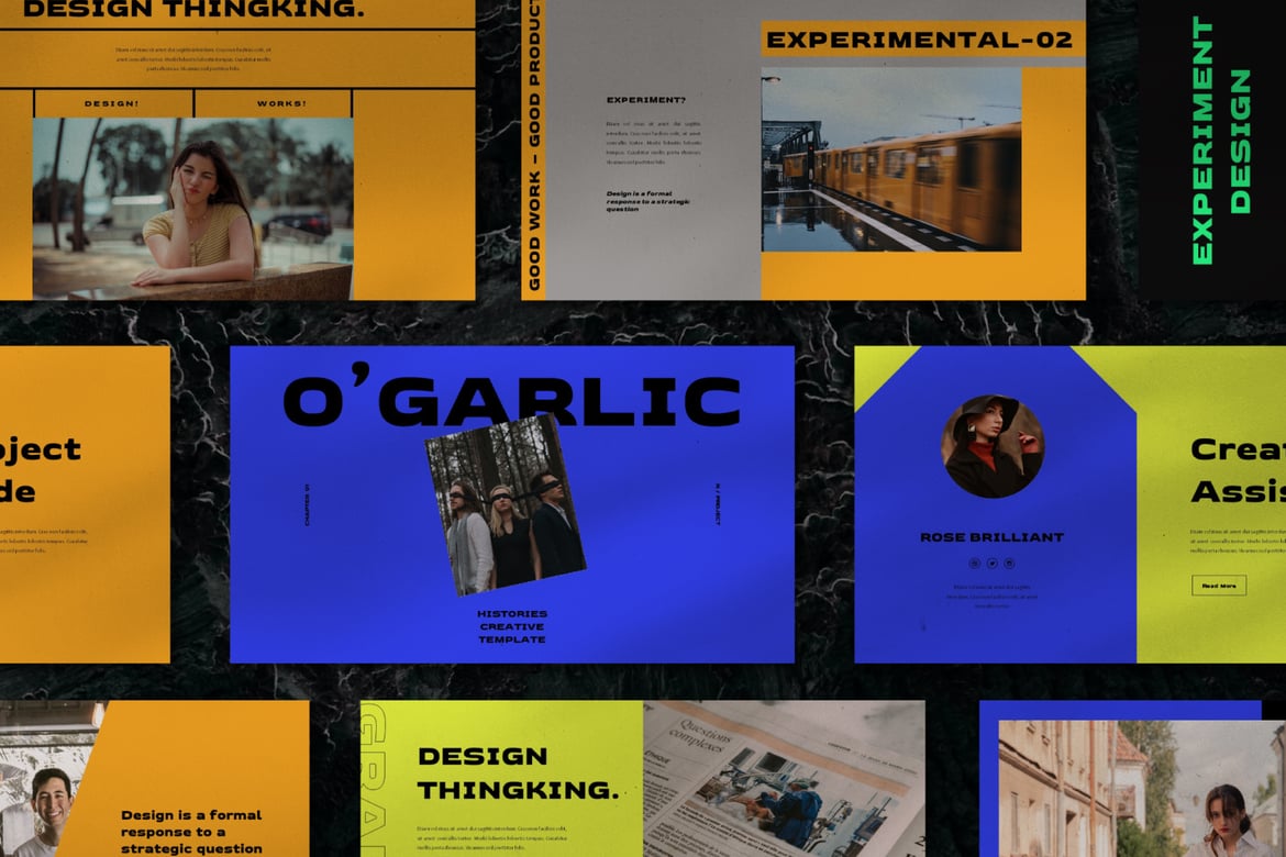 Template PowerPoint Bawang Putih yang Menarik dan Profesional