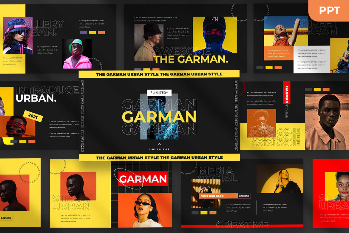Garman - Template Presentasi PowerPoint Modern dan Elegan