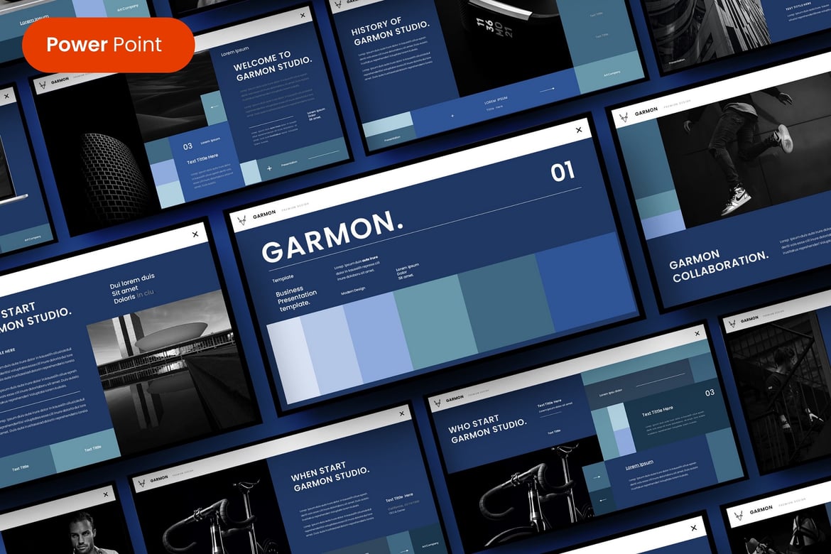 Garmon – Template PowerPoint Bisnis yang Menarik