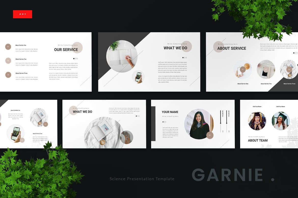 Garnie - Template Powerpoint Ilmu Pengetahuan yang Menarik
