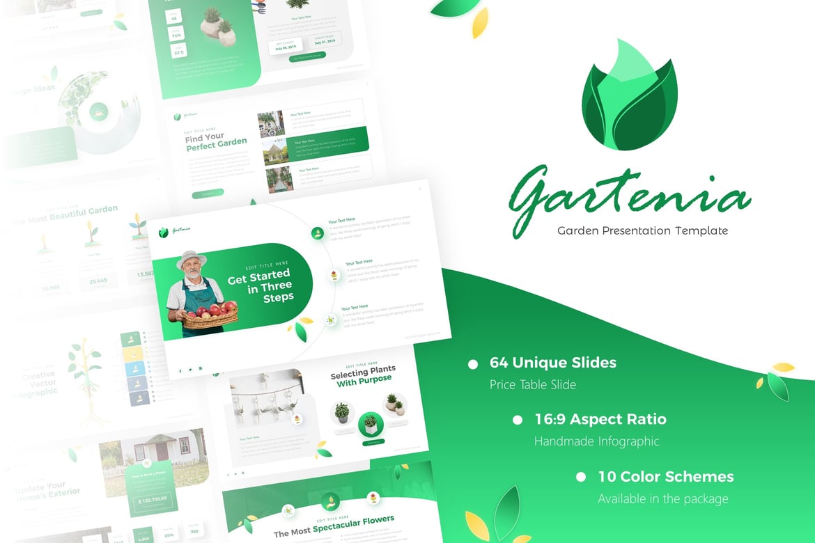 Template Presentasi Gartenia - Kreatif dan Profesional untuk Semua Kebutuhan Bisnis