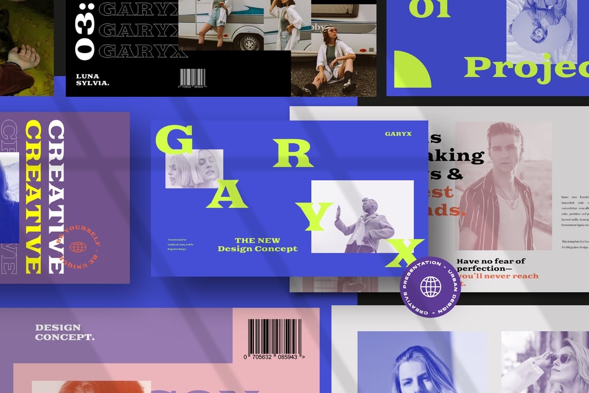 GARYX - Template Powerpoint Urban yang Kreatif dan Multifungsi