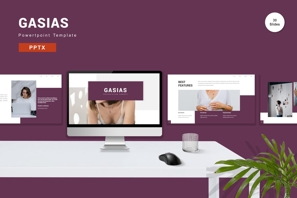 Gasias - Template Presentasi PowerPoint Modern