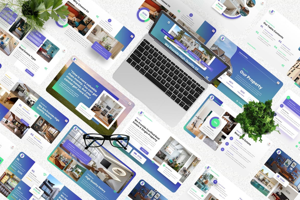Template Presentasi Real Estate Gayams - Powerpoint yang Menarik dan Profesional