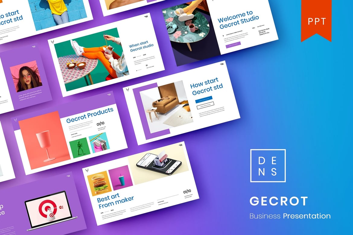 Gecrot – Template Presentasi PowerPoint Profesional