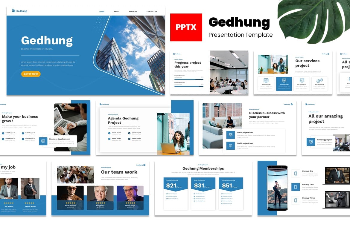 Template Powerpoint Bisnis Gedhung - Solusi Presentasi Modern dan Kreatif