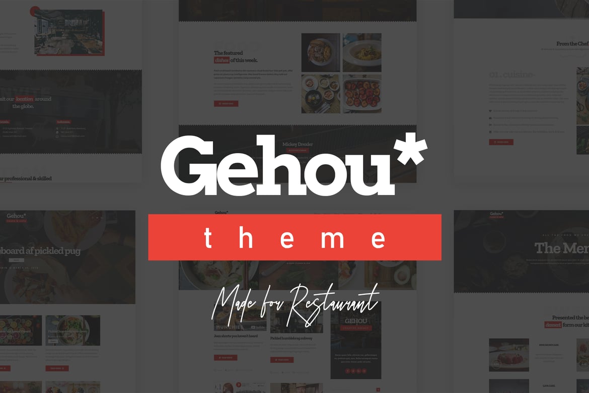 Gehou - Tema WordPress Modern untuk Restoran & Cafe yang Menarik