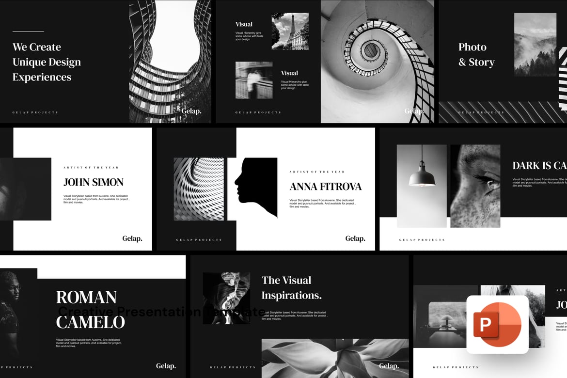 Gelap - Template Presentasi PowerPoint Modern dan Profesional
