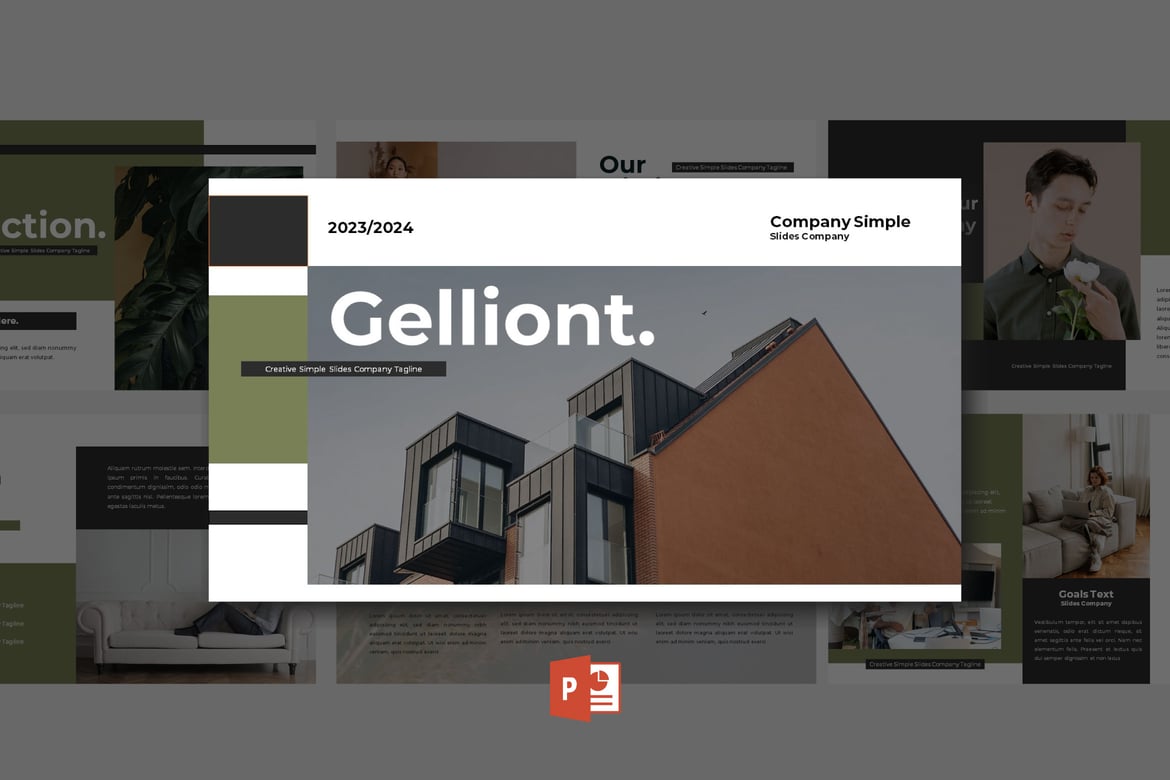 Template Presentasi Gelliont untuk PowerPoint yang Menarik