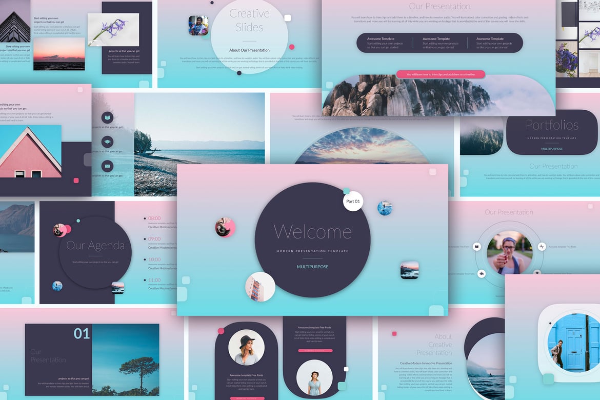 GEMINI - Template Presentasi PowerPoint Kreatif yang Menarik