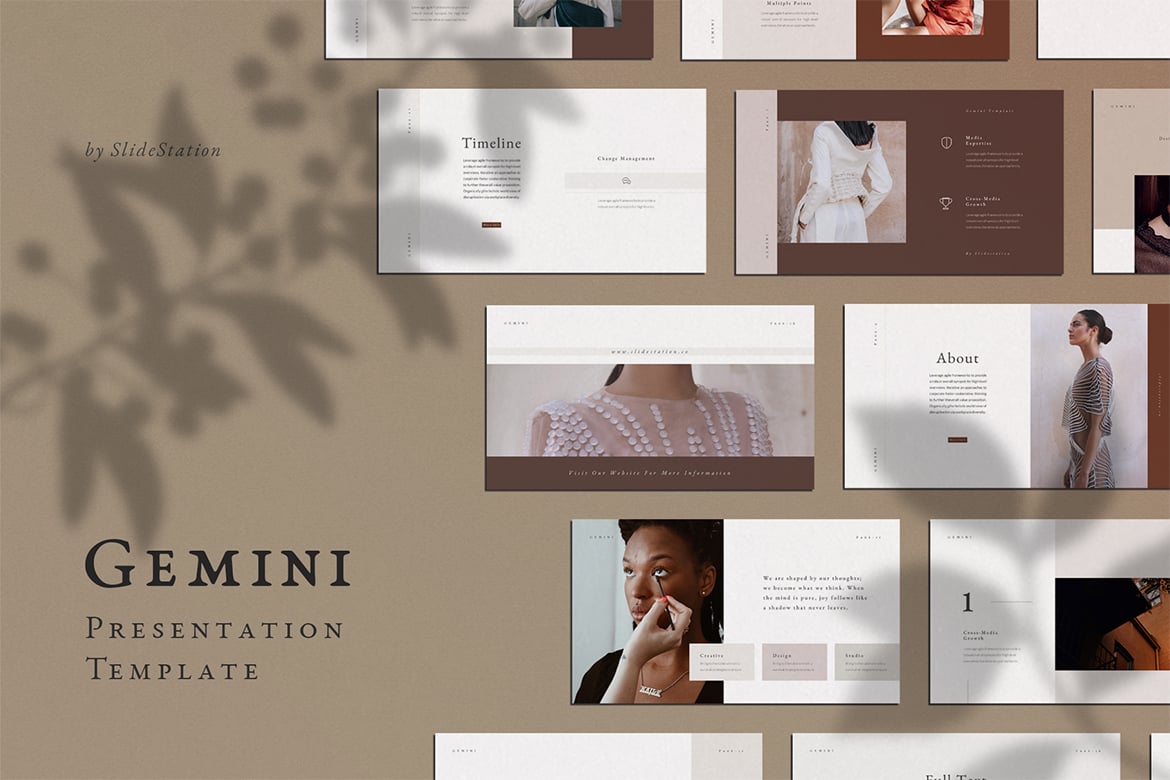 Template PowerPoint Gemini yang Elegan dan Multifungsi