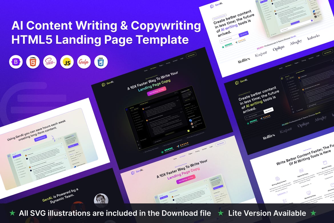 GenAI - Template Website Copywriting dan Konten Berbasis AI yang Menarik
