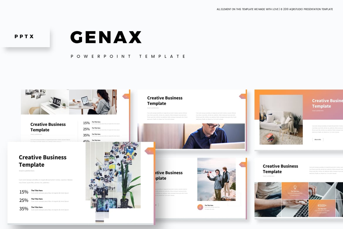 Genax - Template Powerpoint Serbaguna yang Menarik