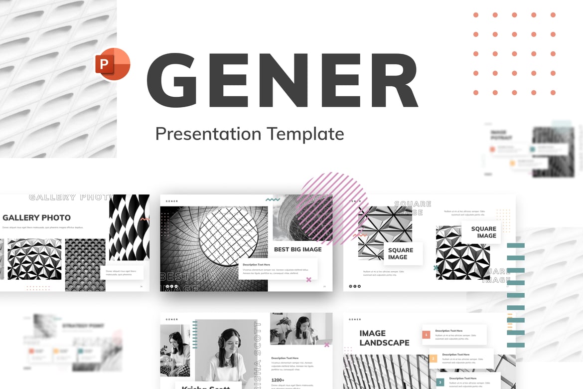 Template PowerPoint Kreatif Serbaguna Gener untuk Presentasi Profesional