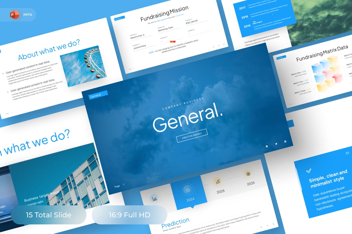 Template Presentasi Bisnis Profesional untuk PowerPoint