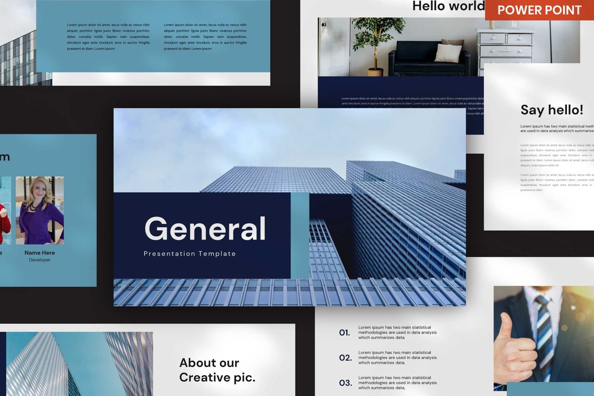 Template PowerPoint Bisnis Serbaguna