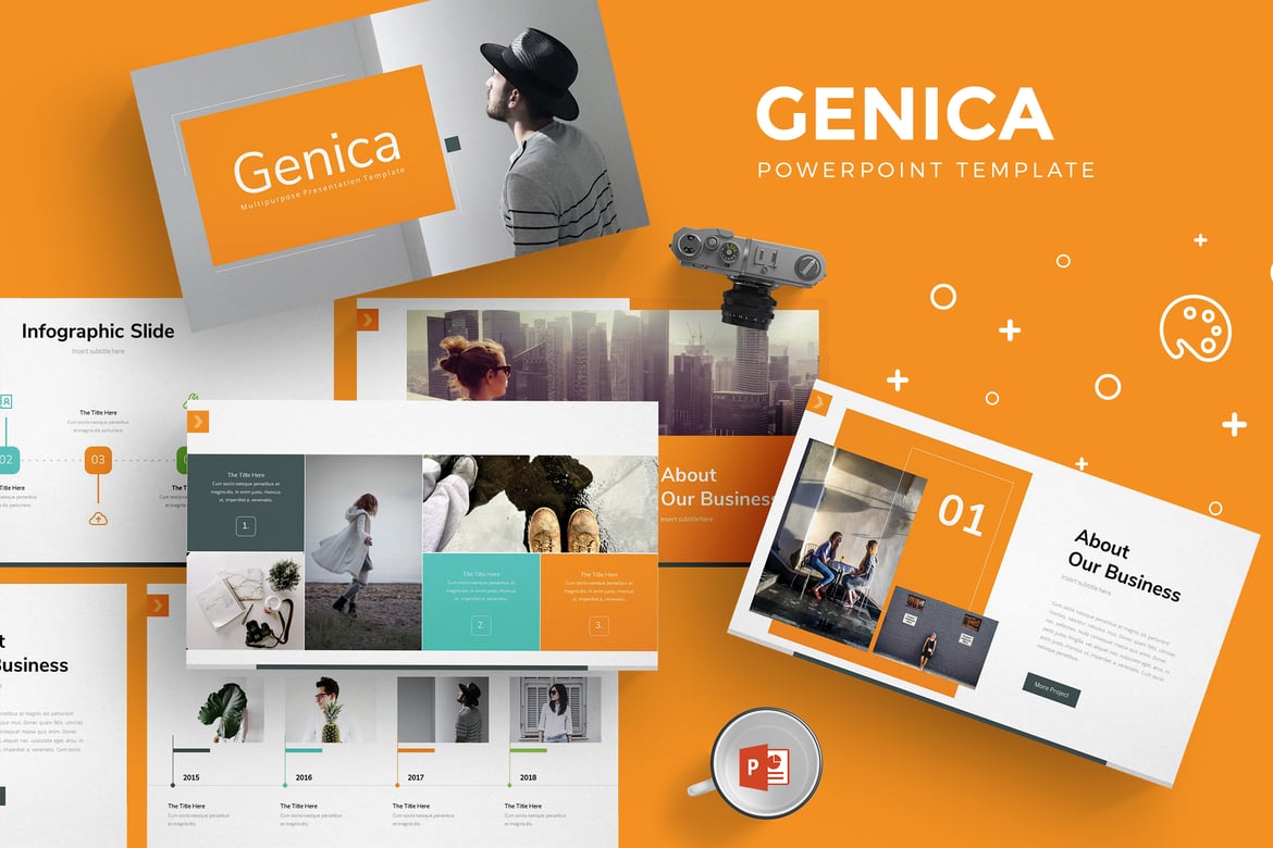 Genica - Template PowerPoint Serbaguna yang Menarik