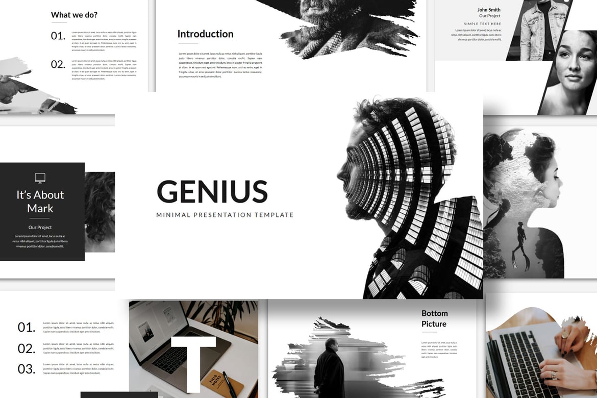 Template PowerPoint Genius yang Menarik dan Profesional