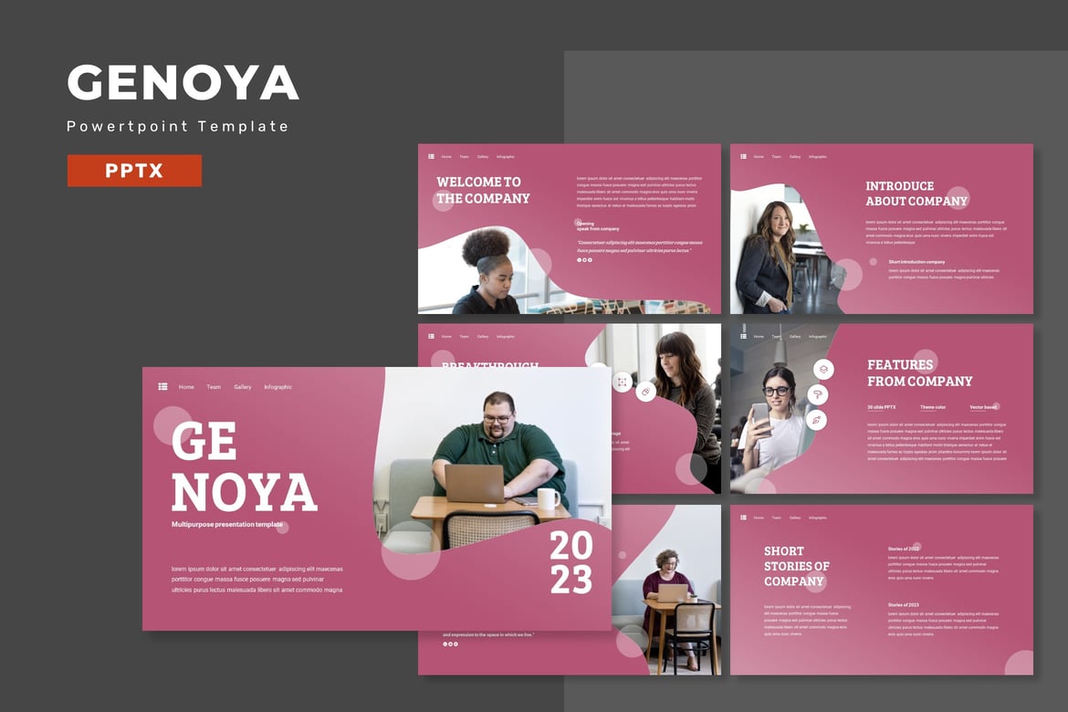 Genoya - Template PowerPoint Serbaguna untuk Semua Kebutuhan Presentasi