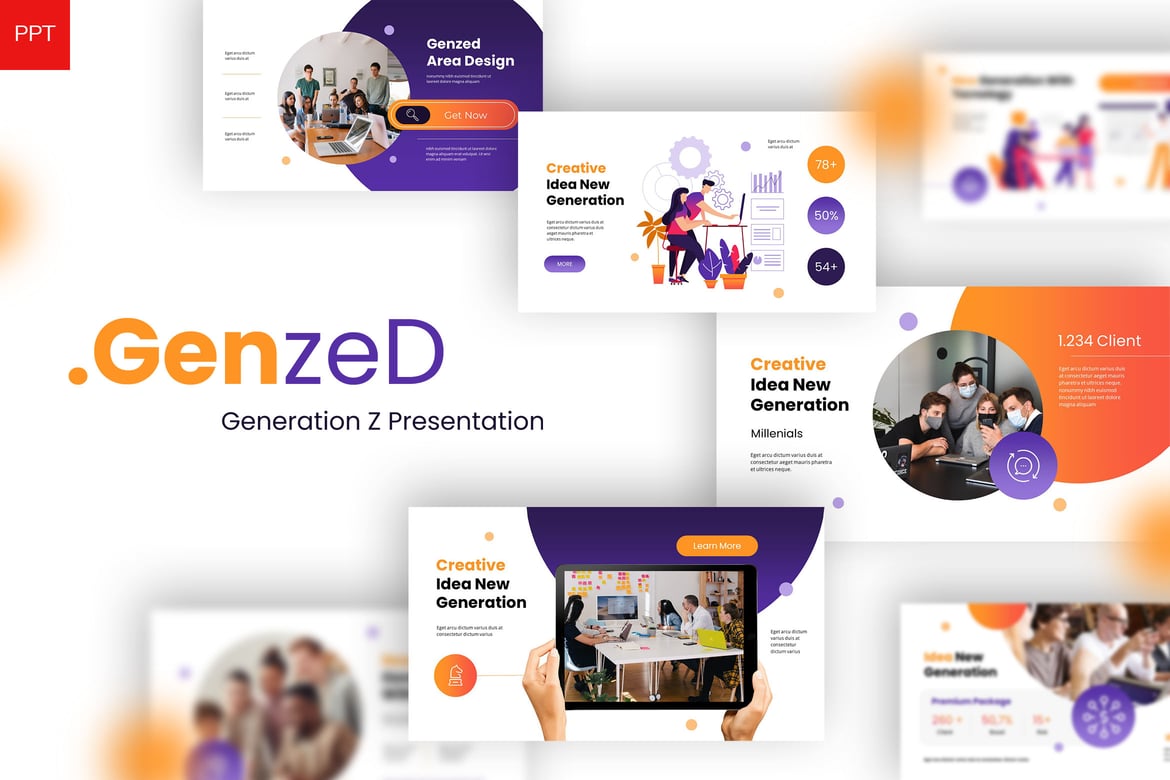 Genzed - Template Presentasi PowerPoint Profesional