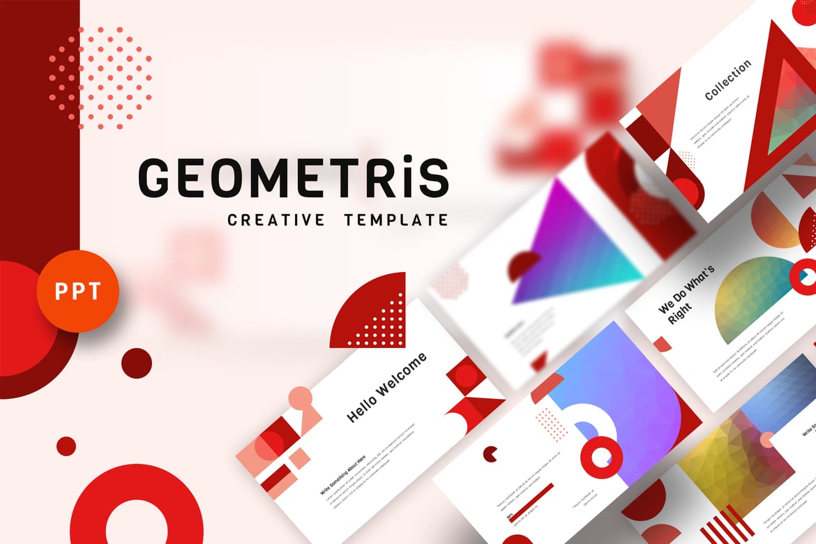 Geometris - Template Powerpoint Kreatif untuk Presentasi Profesional