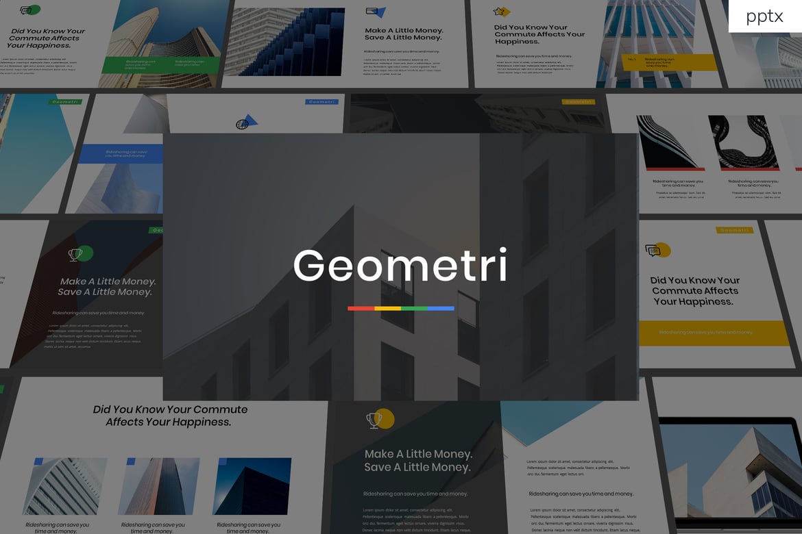 Template Powerpoint Geometri - Solusi Presentasi Serbaguna