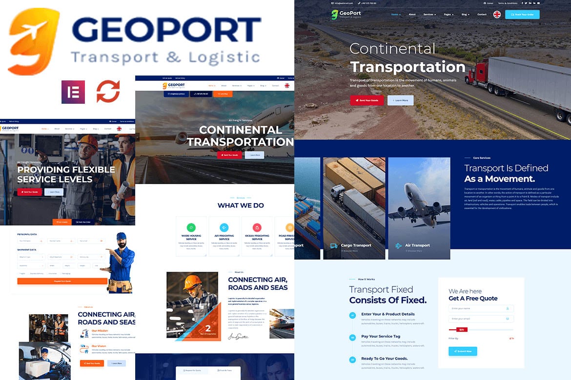 Geoport - Tema WordPress untuk Transportasi & Logistik yang Modern