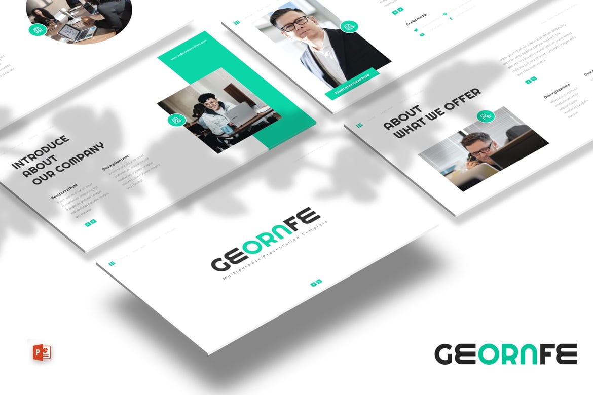 Georafe - Template Powerpoint Profesional untuk Presentasi Bisnis