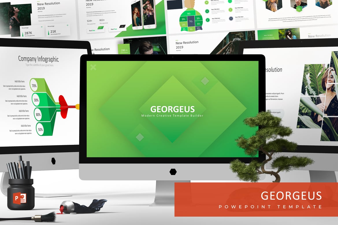 Georgeus - Template Powerpoint Menarik untuk Presentasi Anda