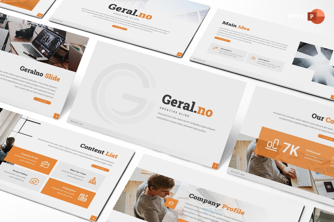 Geralno - Template PowerPoint untuk Bisnis yang Menarik