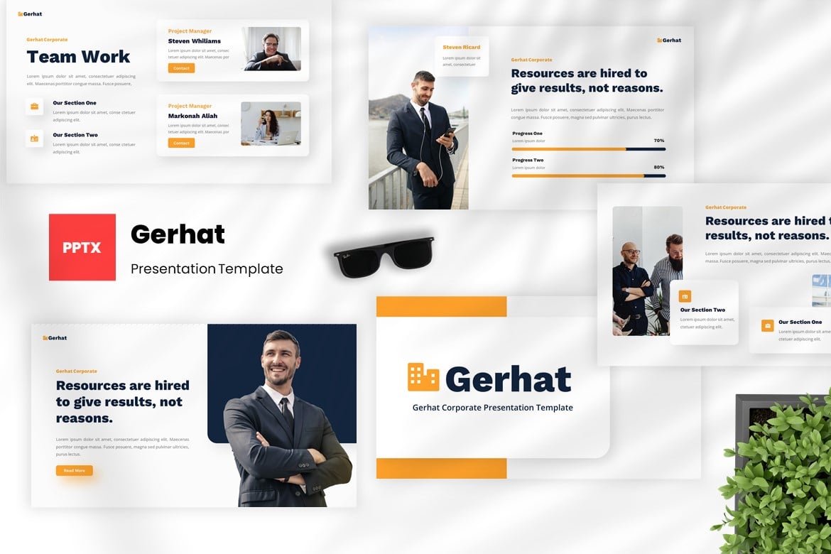 Gerhat - Template Powerpoint Korporat yang Modern dan Profesional