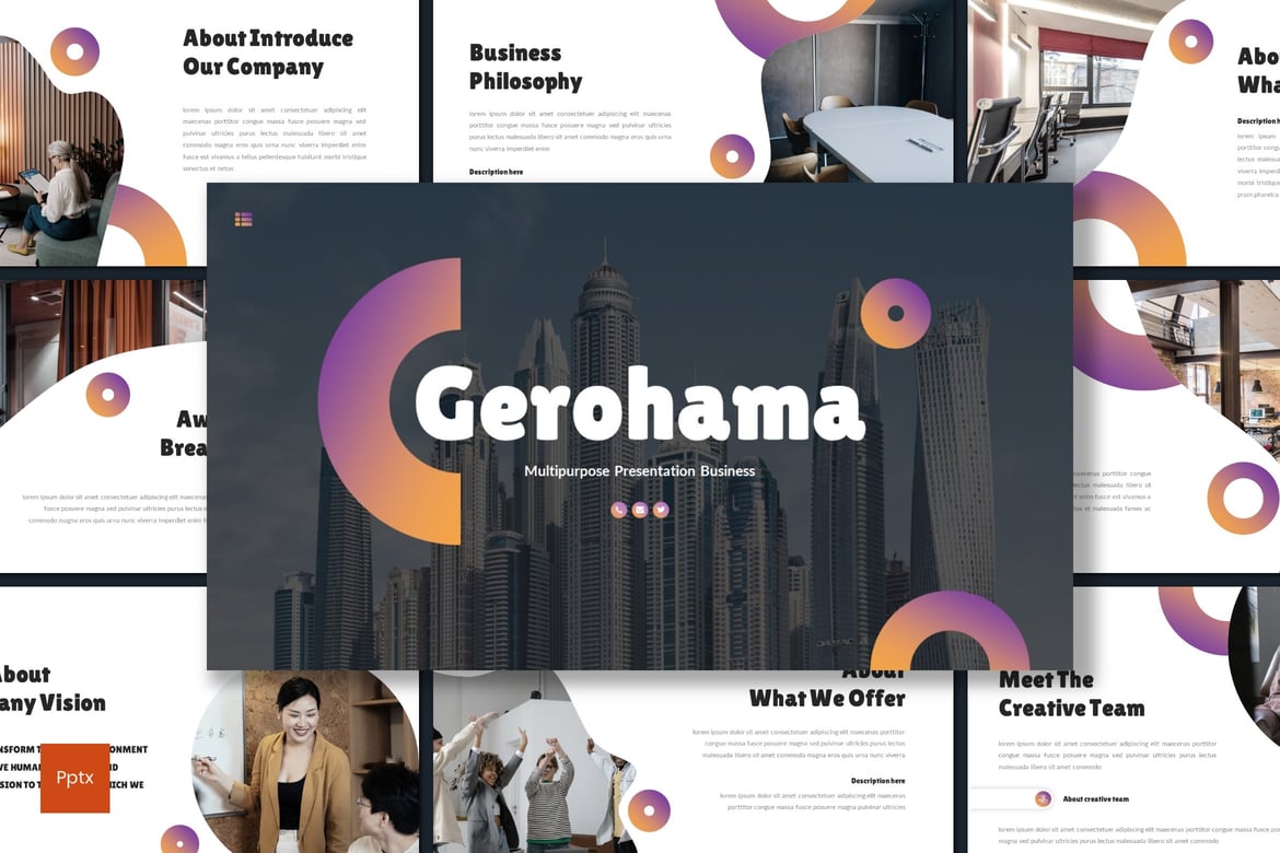 Gerohama - Template PowerPoint Serbaguna untuk Presentasi Profesional