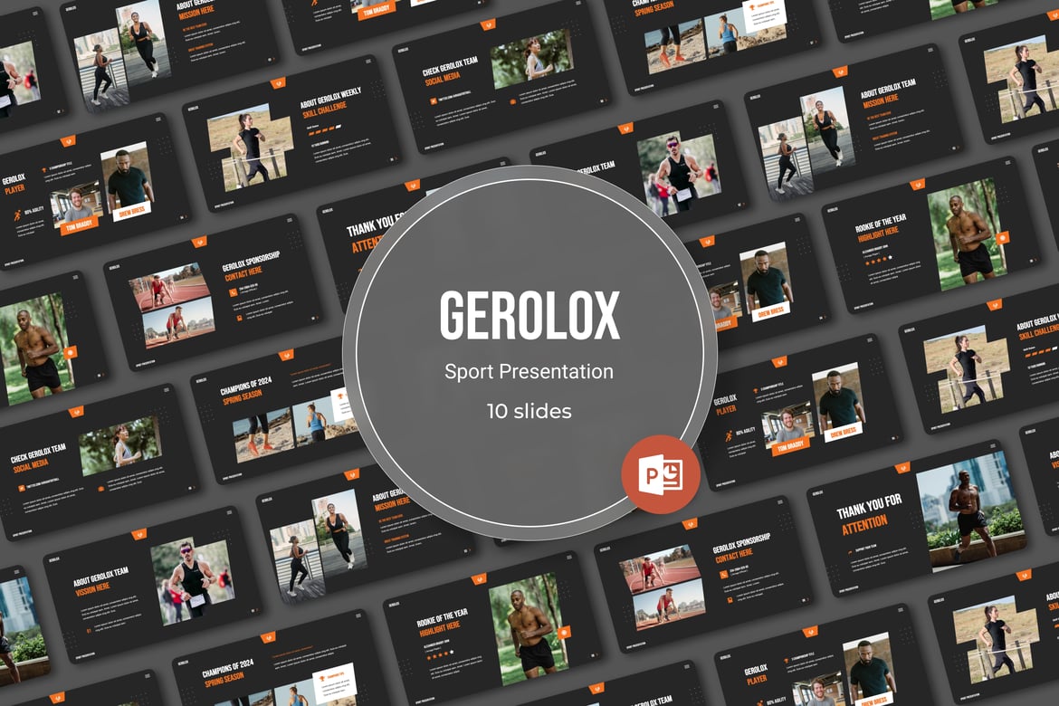 Gerolox - Template PowerPoint Olahraga yang Menginspirasi
