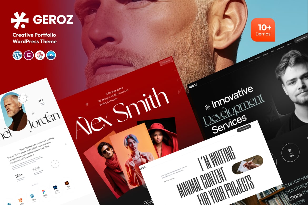 Geroz - Tema WordPress Kreatif untuk Portofolio Digital dan Agensi