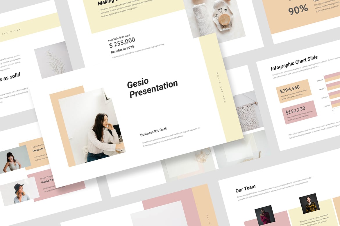 Template Powerpoint Bisnis Gesio: Solusi Presentasi Profesional