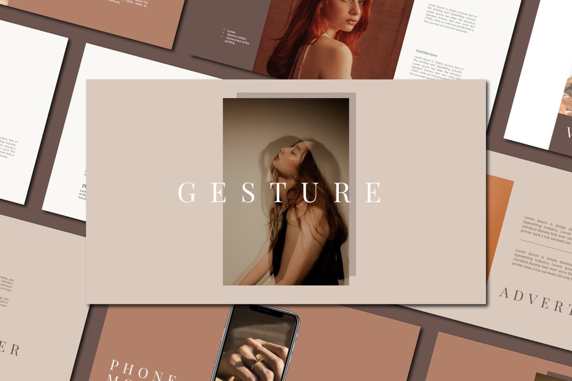 Template Presentasi Gesture untuk PowerPoint yang Menarik