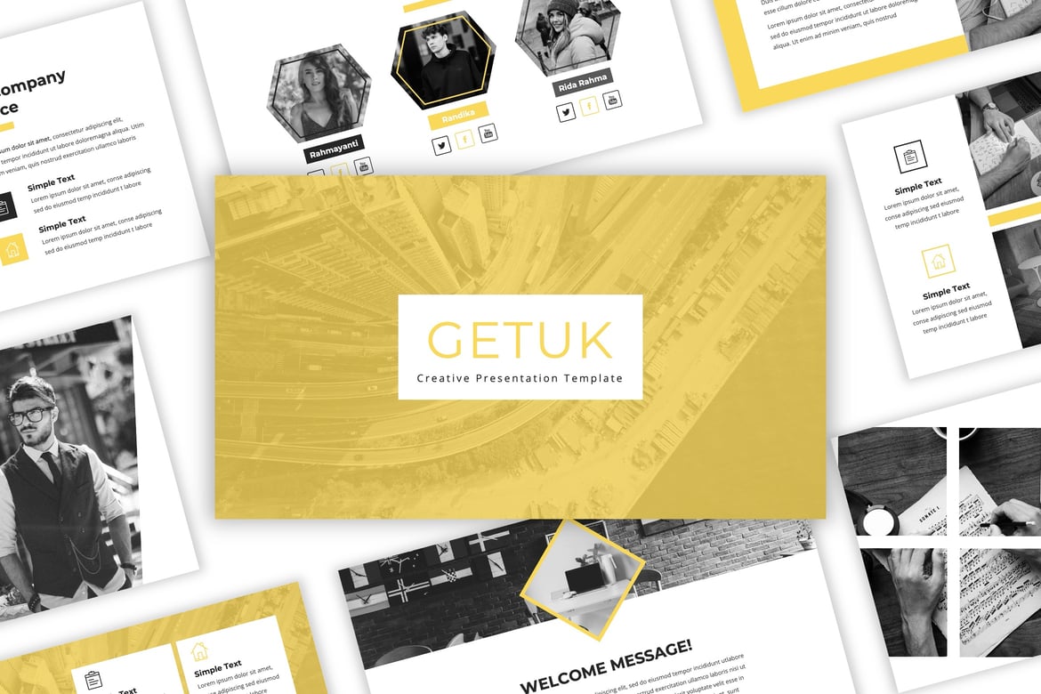 Getuk - Template Presentasi PowerPoint Kreatif yang Modern