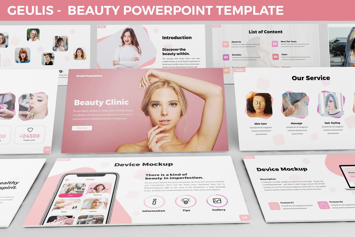 Geulis - Template Powerpoint Kecantikan yang Menawan
