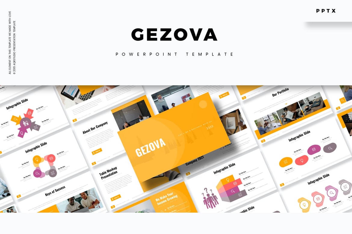 Template PowerPoint Gezova - Solusi Presentasi Profesional