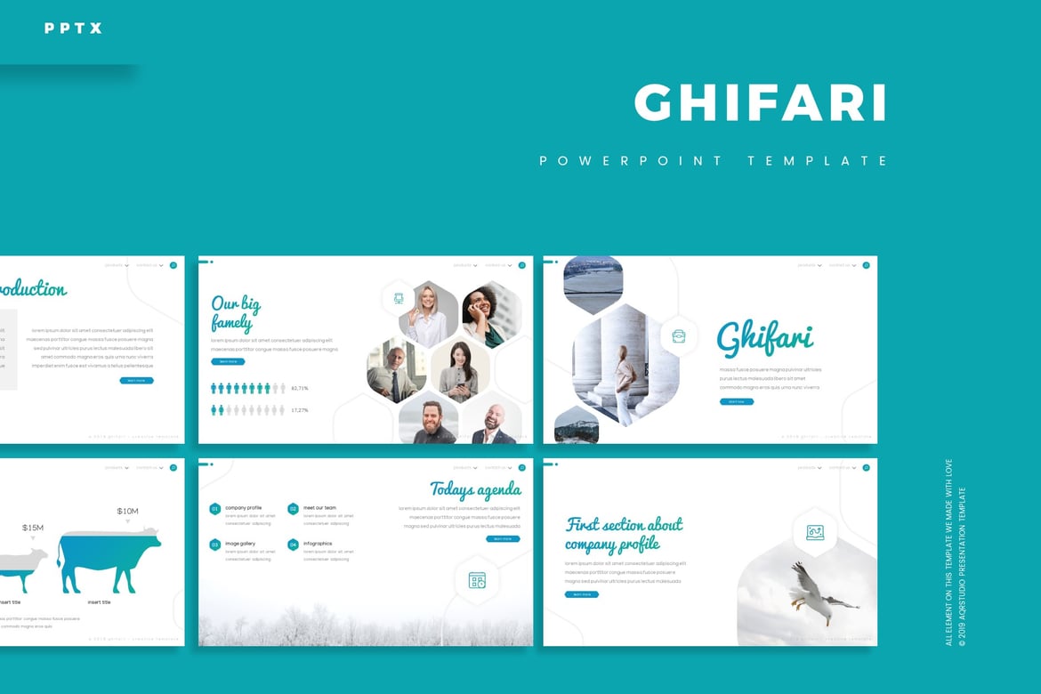 Ghifari - Template PowerPoint Kreatif untuk Presentasi Anda