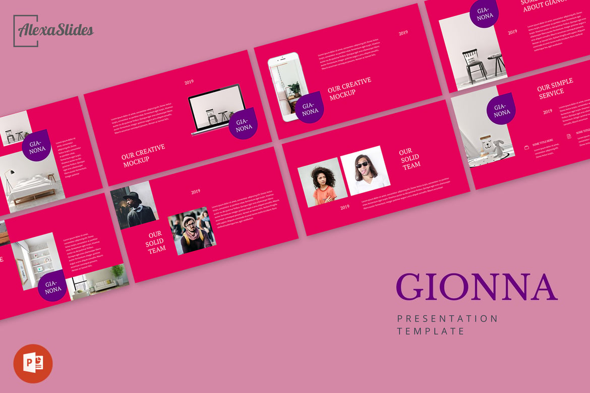 Gianona - Template PowerPoint Kreatif yang Menarik
