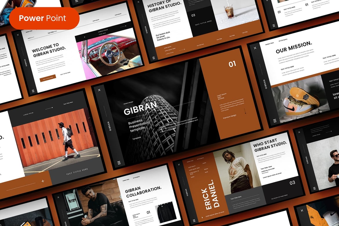 Template Presentasi Bisnis Gibran yang Menarik dan Profesional
