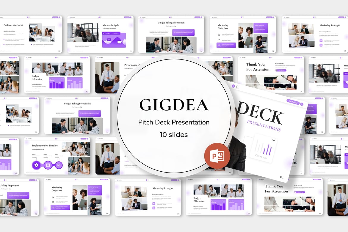 Gigdea - Template PowerPoint Presentasi Menarik